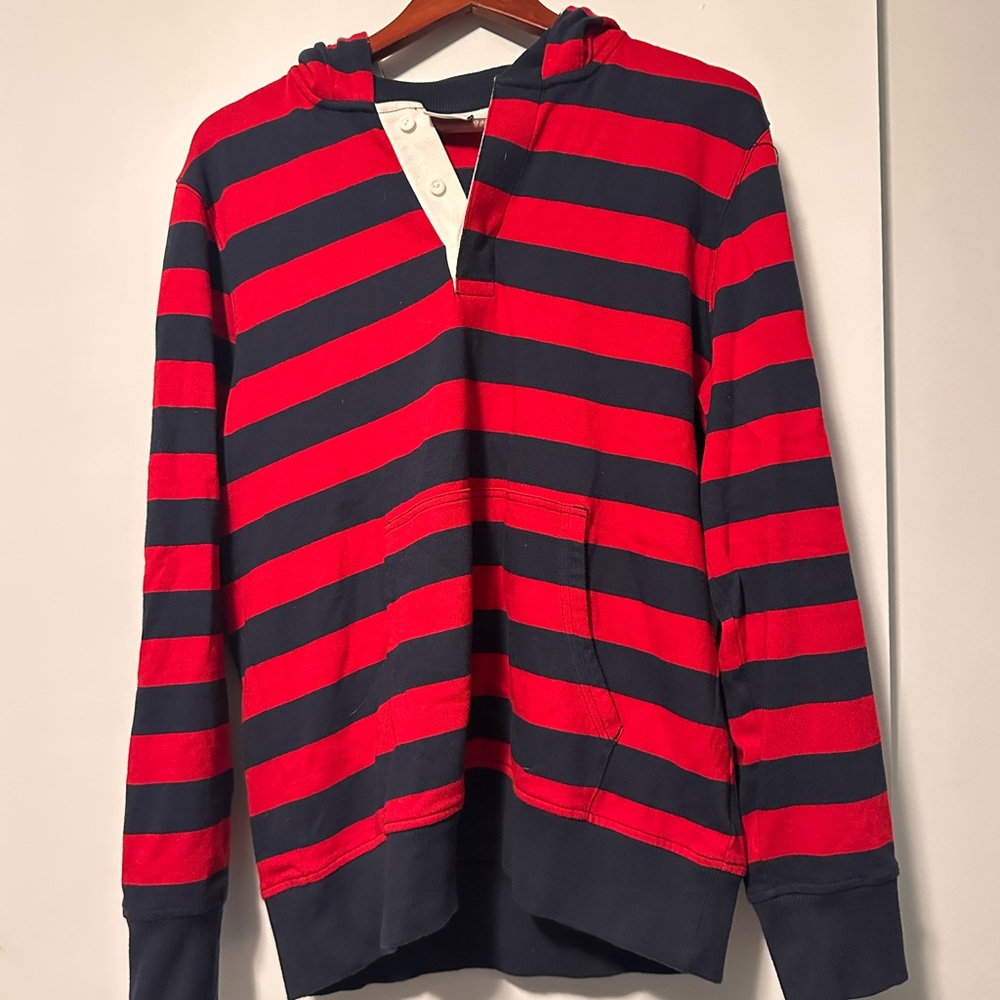 Brooks Brothers Red and Black Striped Hoodie